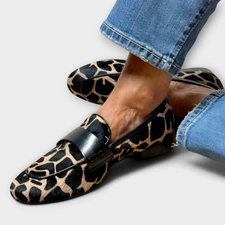 Ellie - Orthopedic Leopard Moccasin
