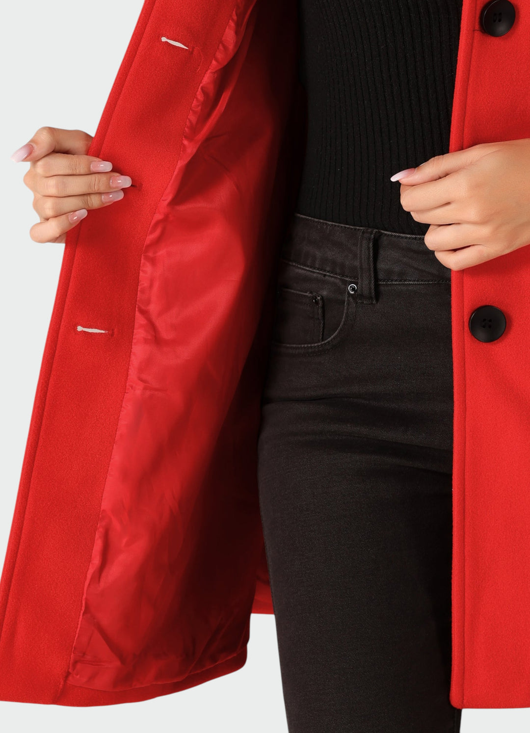 Ellie - Single Breasted Winter Trench Coat