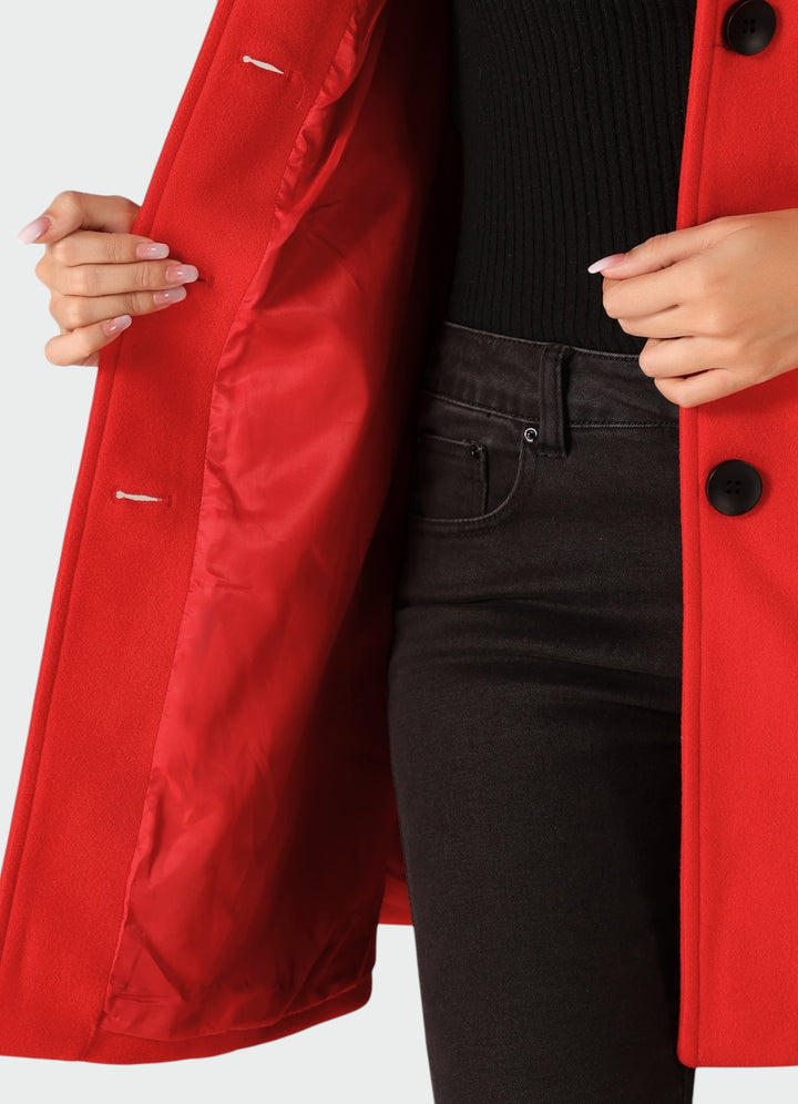 Ellie - Single Breasted Winter Trench Coat