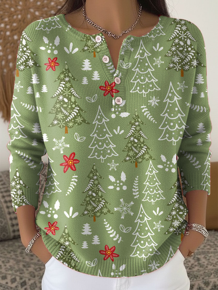 Ellie – Christmas sweater with buttons