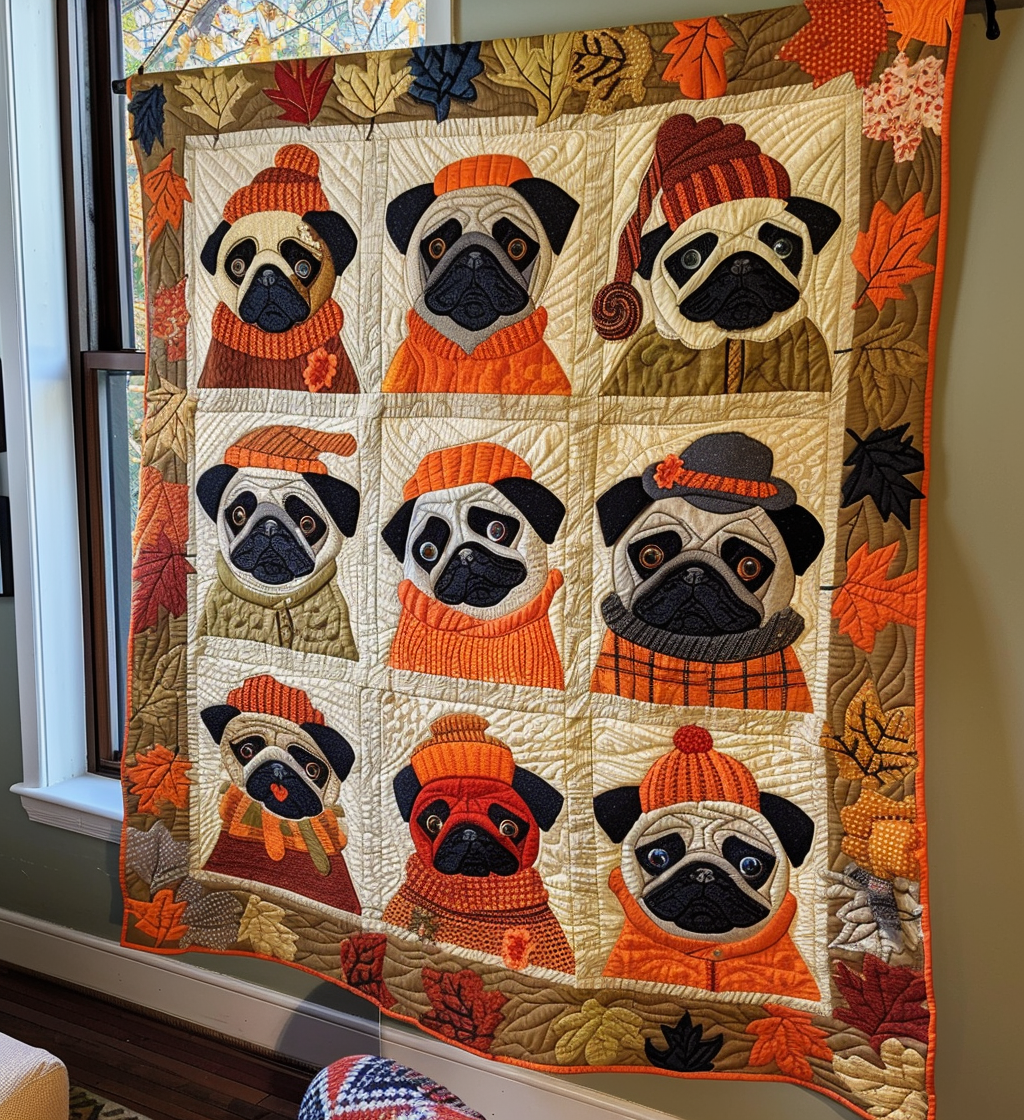 Adorable Pugs Blanket