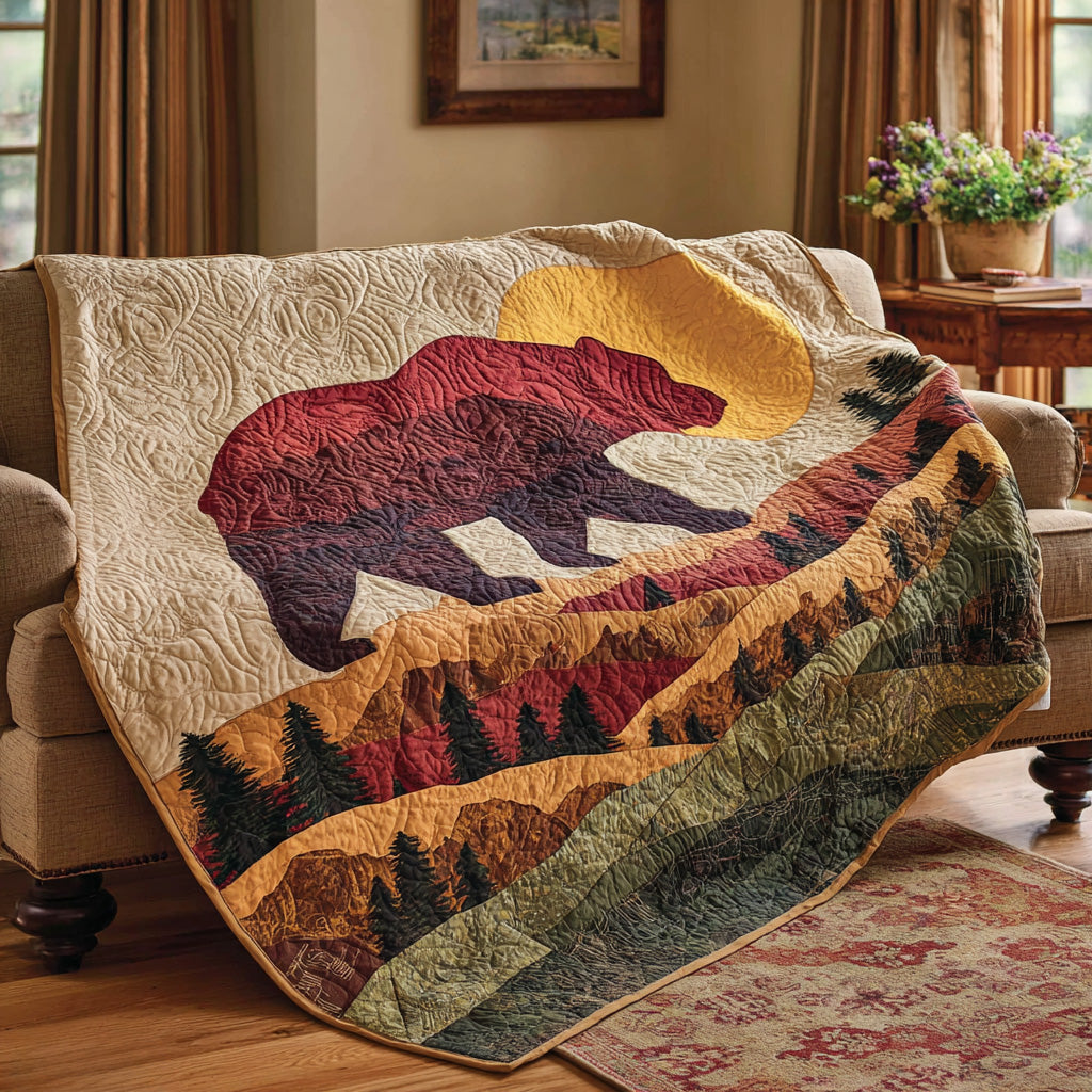 Amber Mountain Bear Blanket