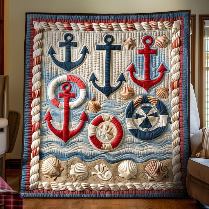Anchor And Lifebuoy Blanket