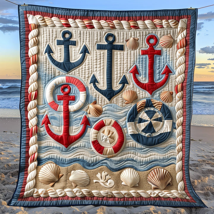 Anchor And Lifebuoy Blanket