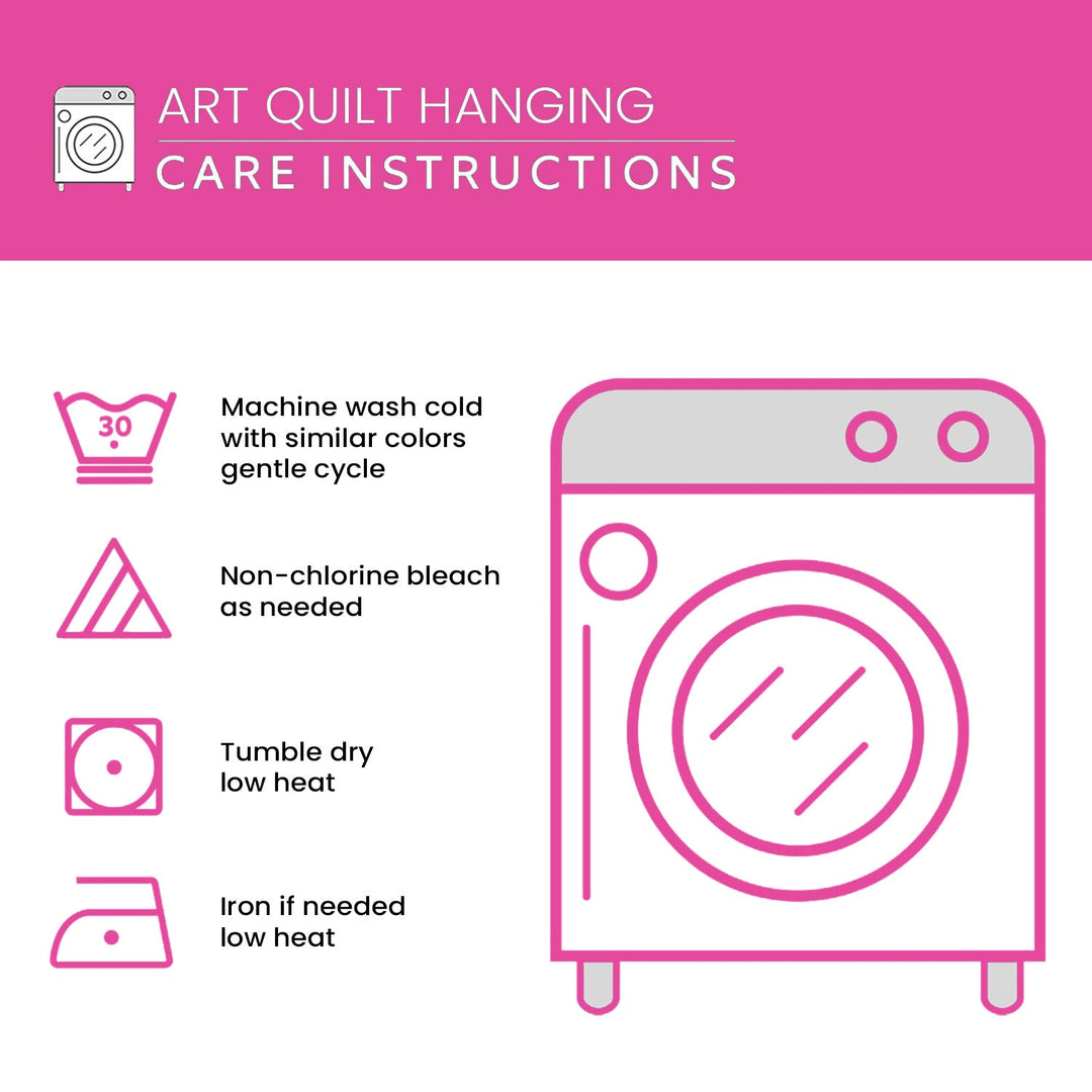Aurora Run Art Quilt Hanging