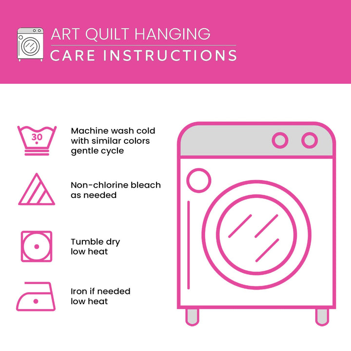 Aurora Run Art Quilt Hanging