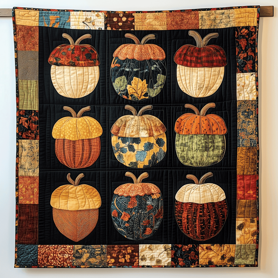 Autumn Acorn Blanket