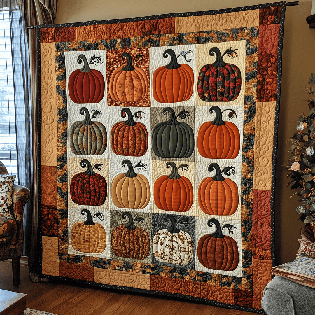 Autumn Pumpkins Blanket