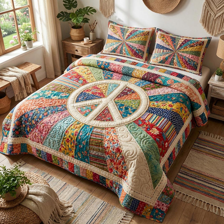 Boho Bloom 3-Piece Bedding Set