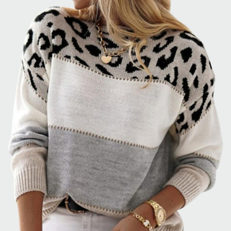 Ellie | Leopard Elegance Sweater