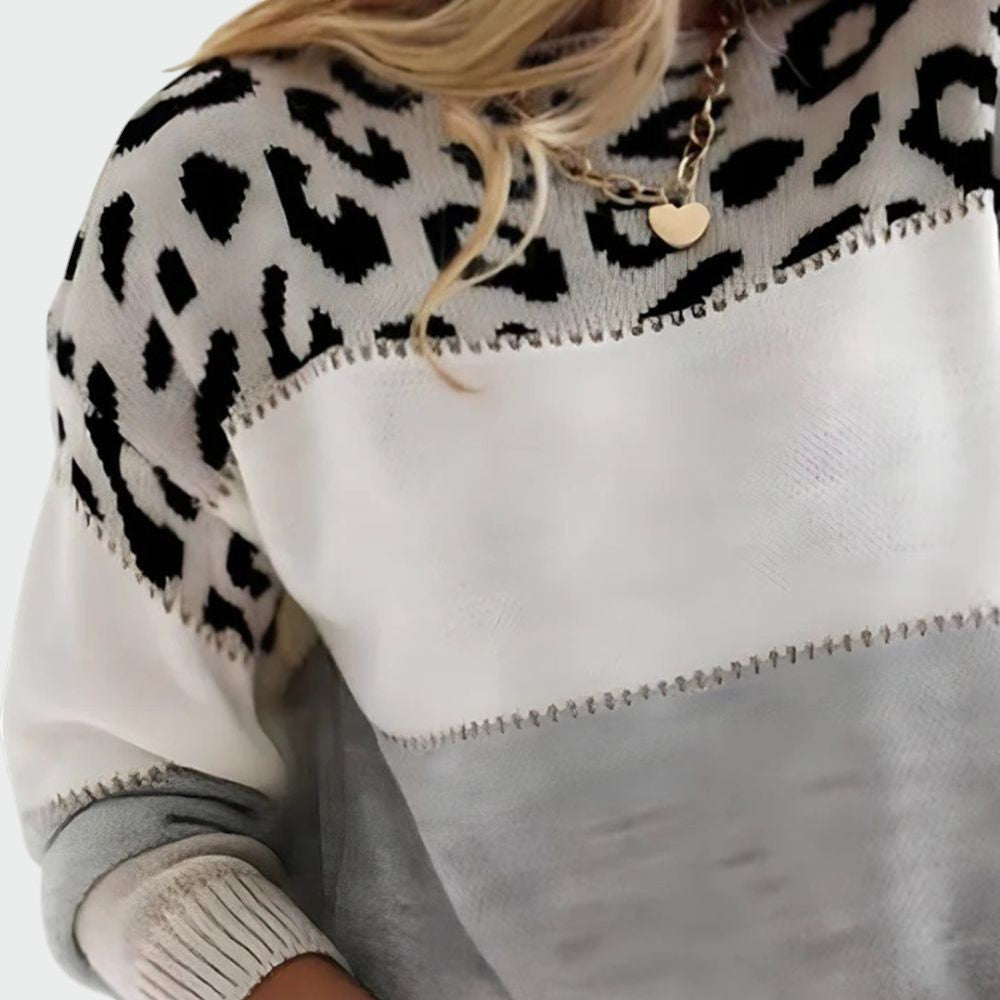 Ellie | Leopard Elegance Sweater