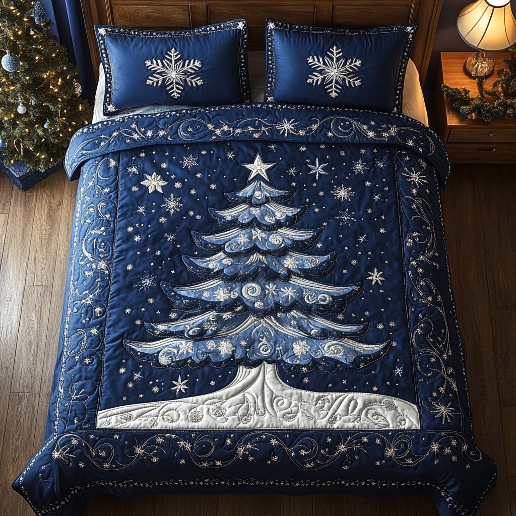 Christmas Tree 3-Piece Bedding Set