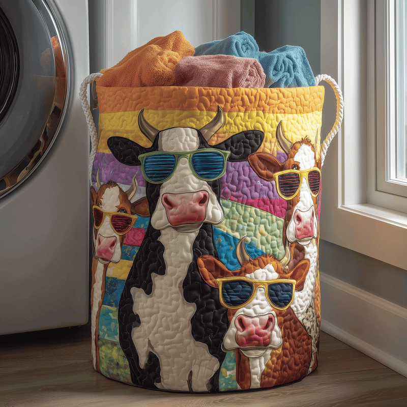 Cool Cow Laundry Basket