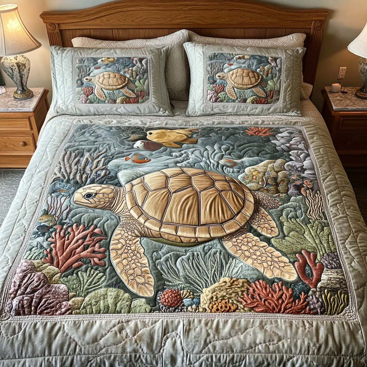 Turtle 3-Piece Bedding Set