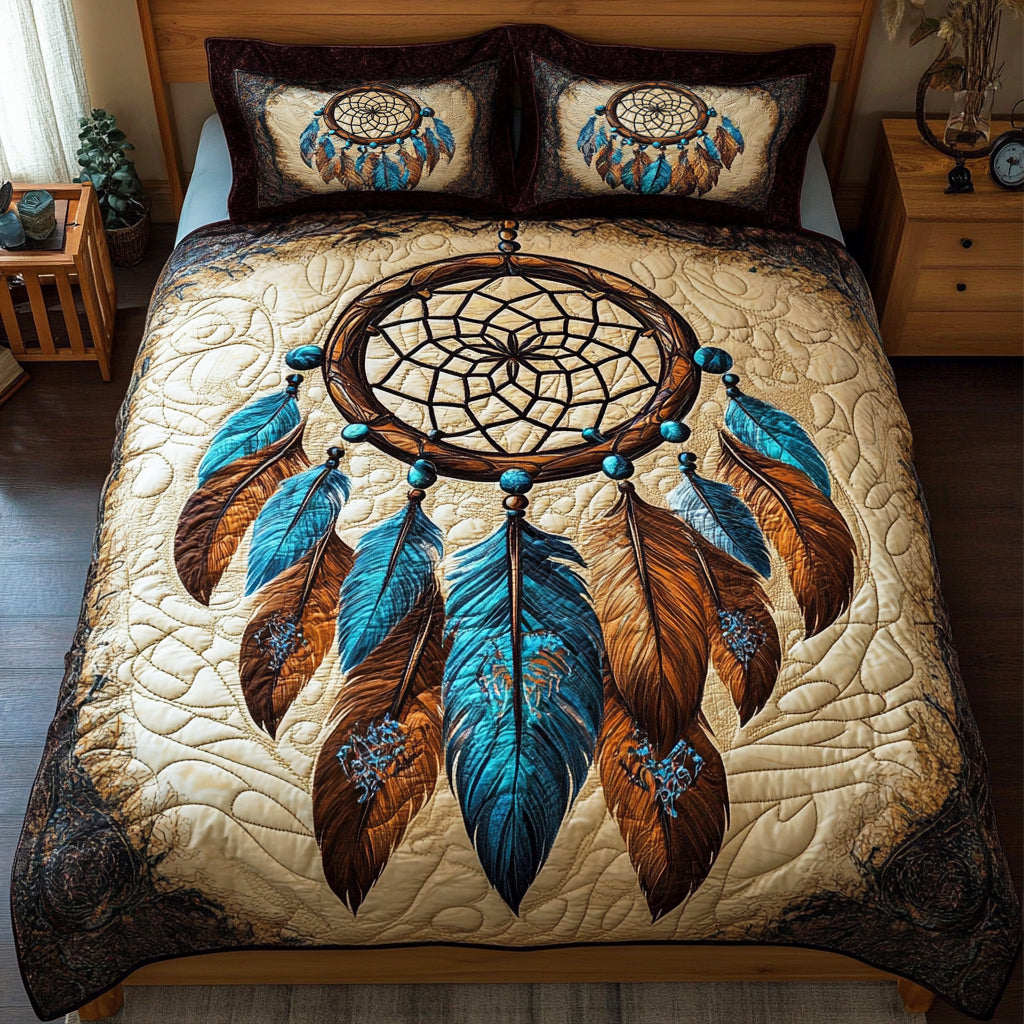 Feathered Nightfall 3-Piece Bedding Set