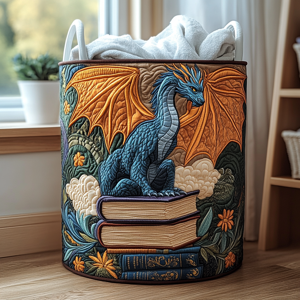 Forest Dragon Laundry Basket