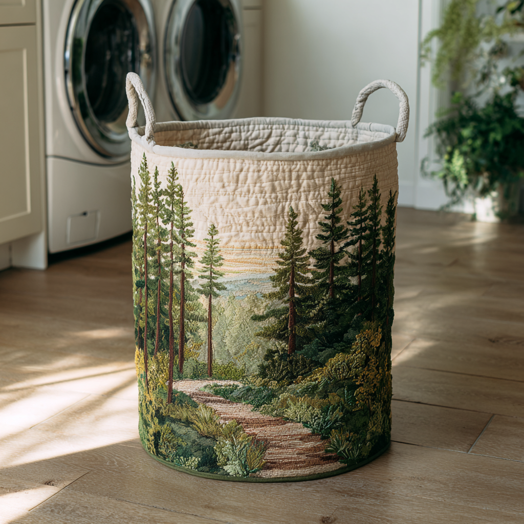 Forest Path Laundry Basket
