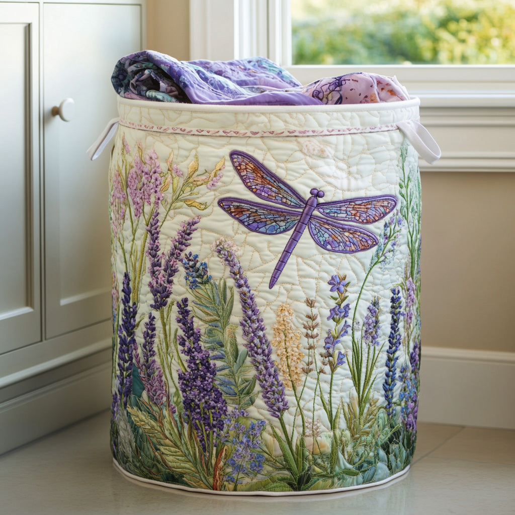 Golden Dragonfly Laundry Basket