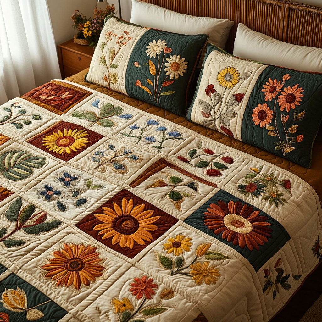 Heirloom Petals 3-Piece Bedding Set