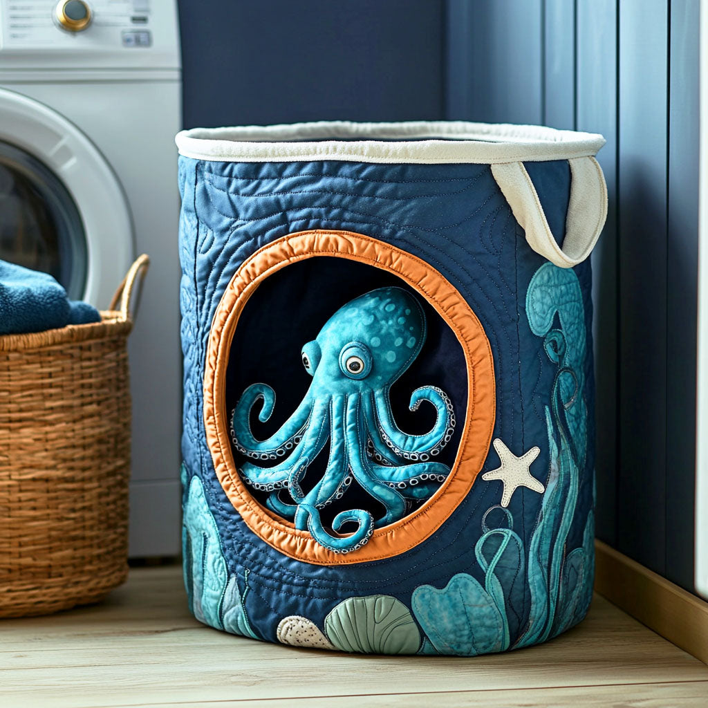 Hidden Octopus Laundry Basket