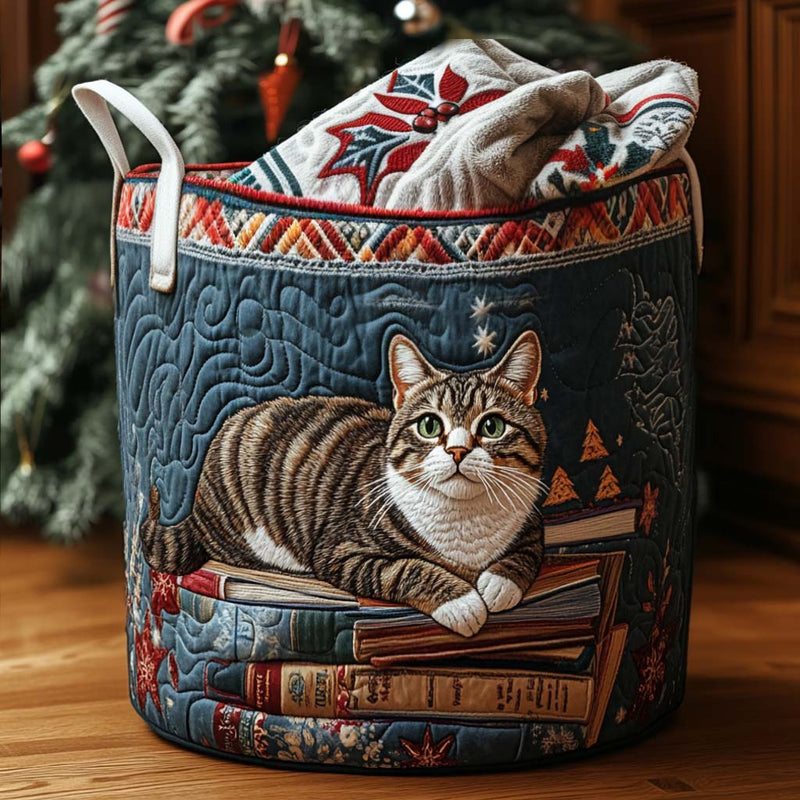 Holiday Story Cat Laundry Basket