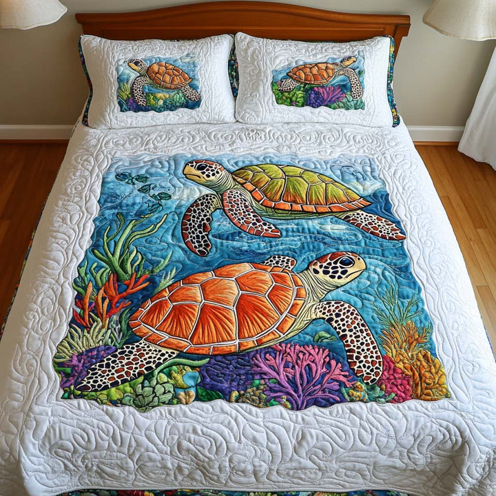 Turtle 3-Piece Bedding Set