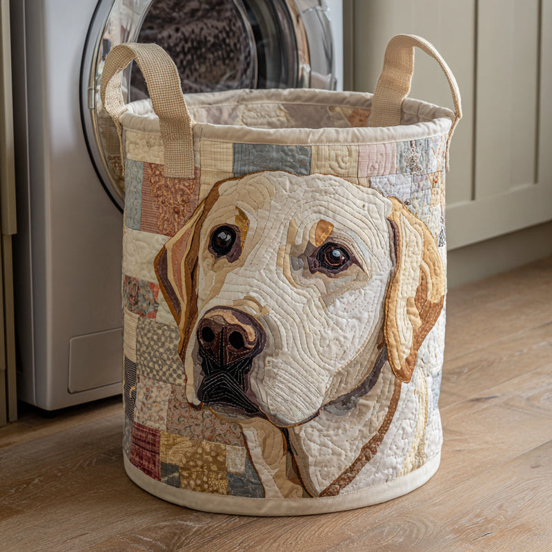 Rustic Labrador Laundry Basket