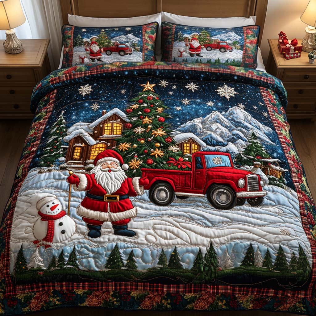Santa Journey 3-Piece Bedding Set