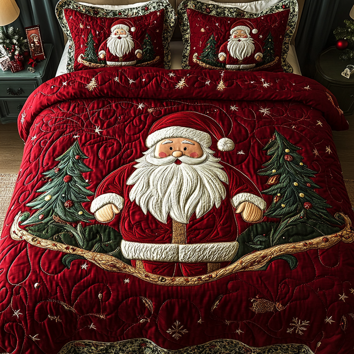 Santa Sleigh Ride 3-Piece Bedding Set