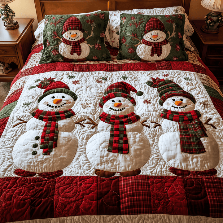 Snowman Wonderland 3-Piece Bedding Set