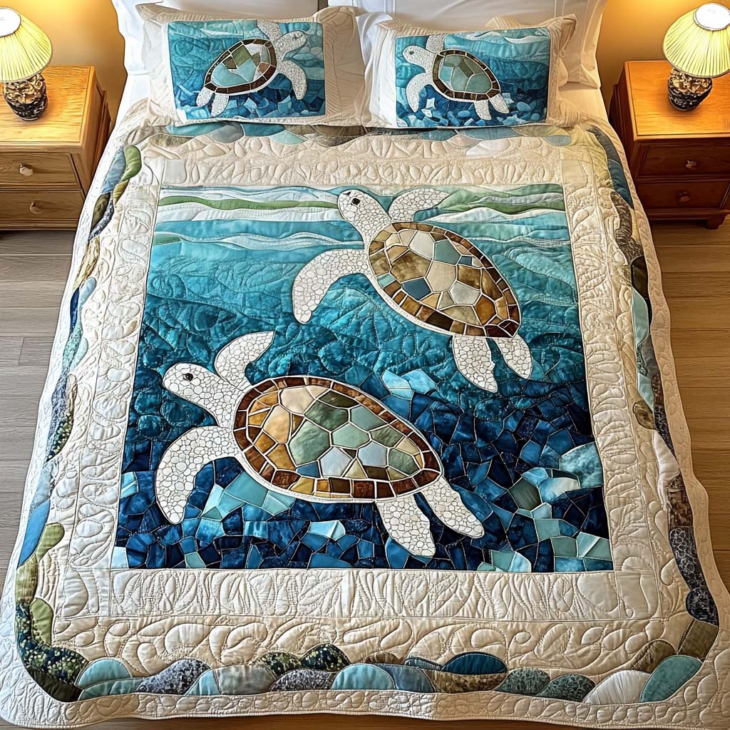 Turtle 3-Piece Bedding Set
