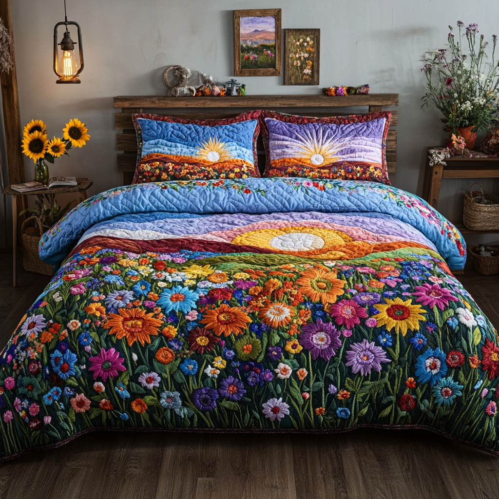 Sunny Blooms 3-Piece Bedding Set