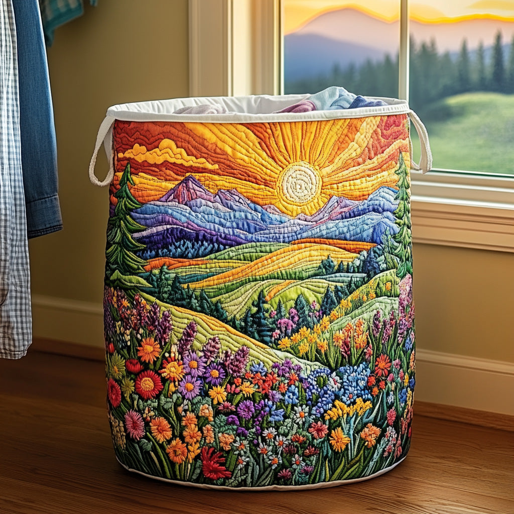 Sunrise Path Laundry Basket