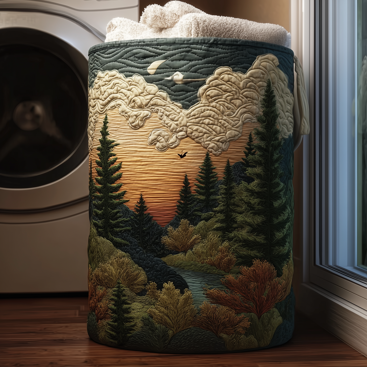 Sunset Pines Laundry Basket