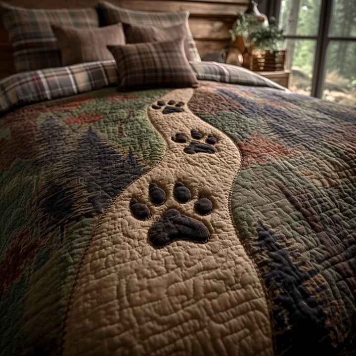 Timber Paw Trail 3-Piece Bedding Set