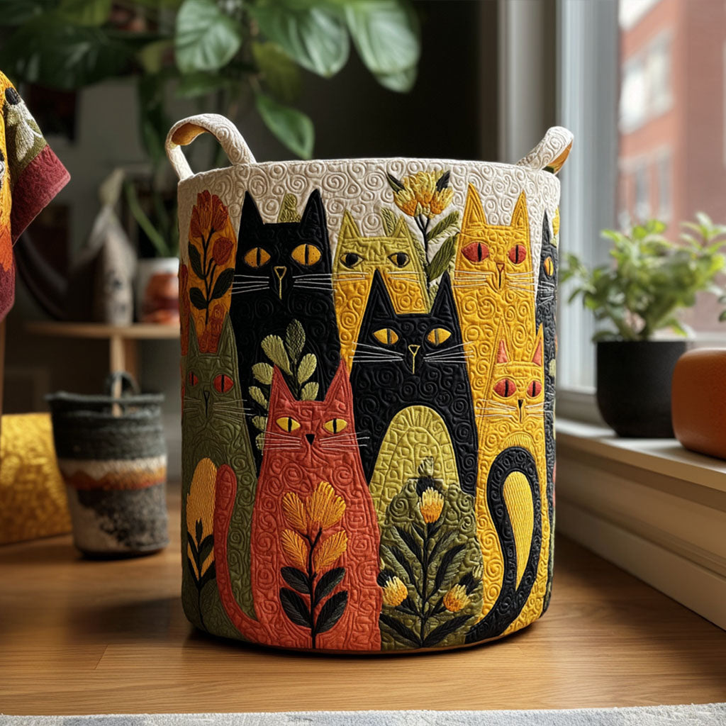 Whisker Patch Laundry Basket