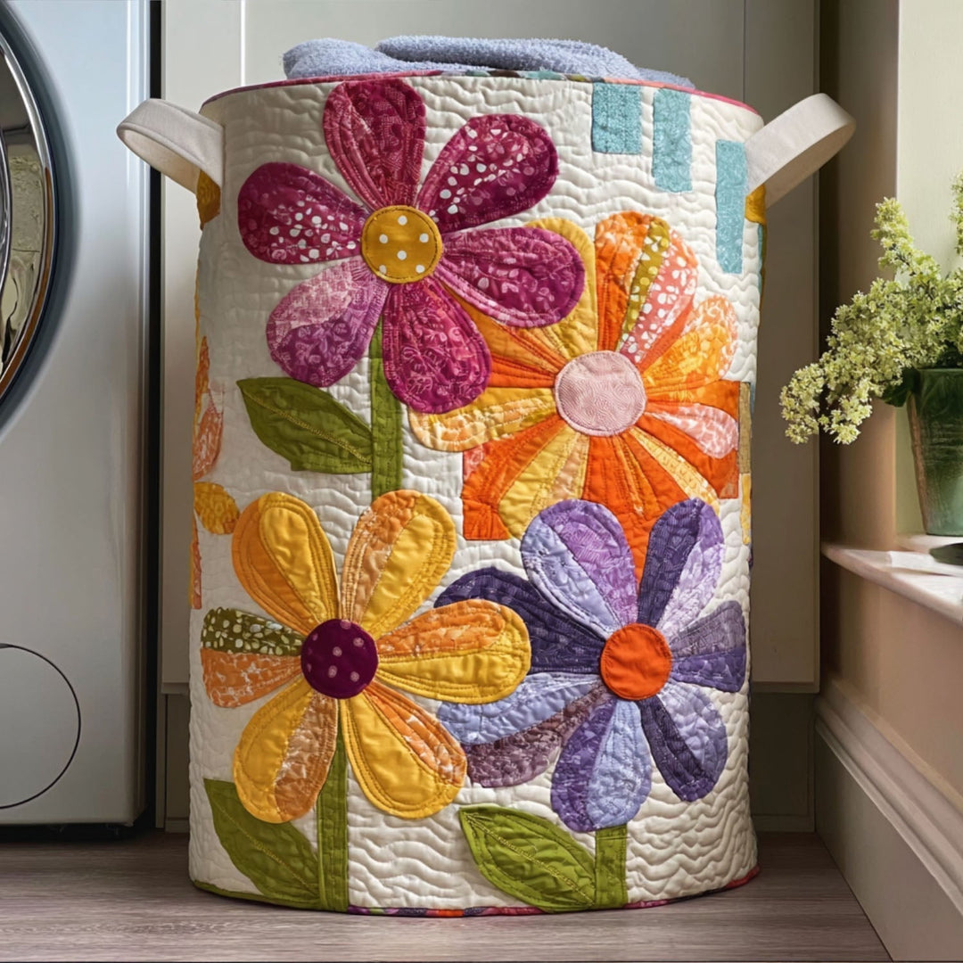 Wildflower Waltz Laundry Basket