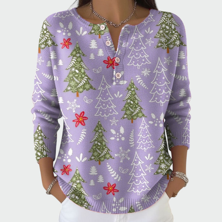 Ellie – Christmas sweater with buttons