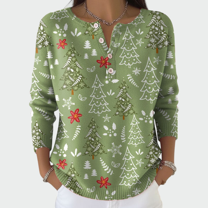 Ellie – Christmas sweater with buttons