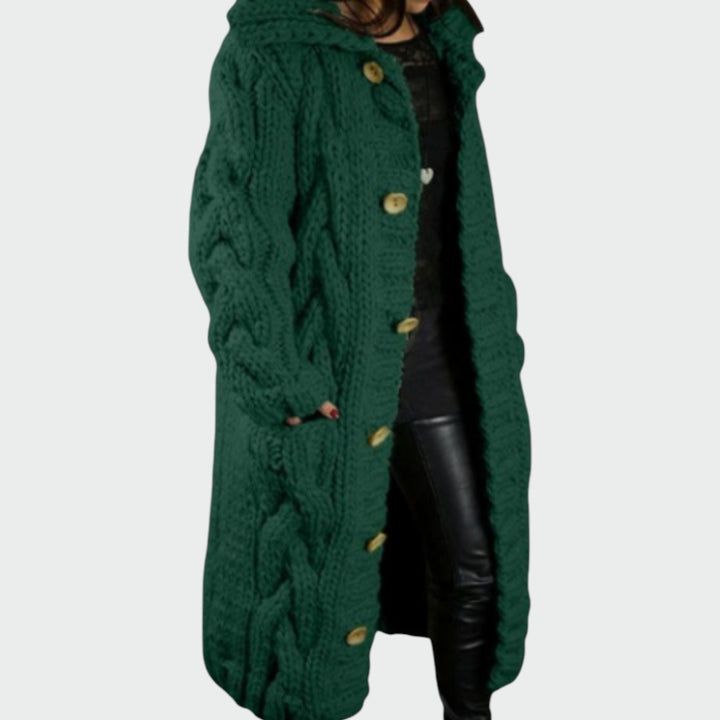 Ellie - Elegant Cozy Coat With Tummy Coverage