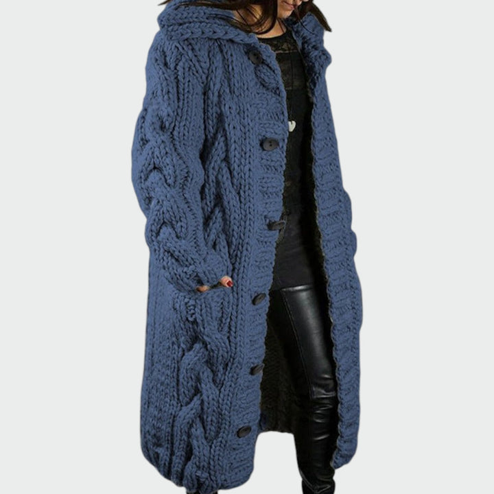 Ellie - Elegant Cozy Coat With Tummy Coverage