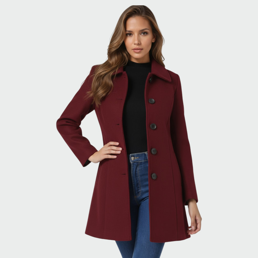 Ellie - Single Breasted Winter Trench Coat